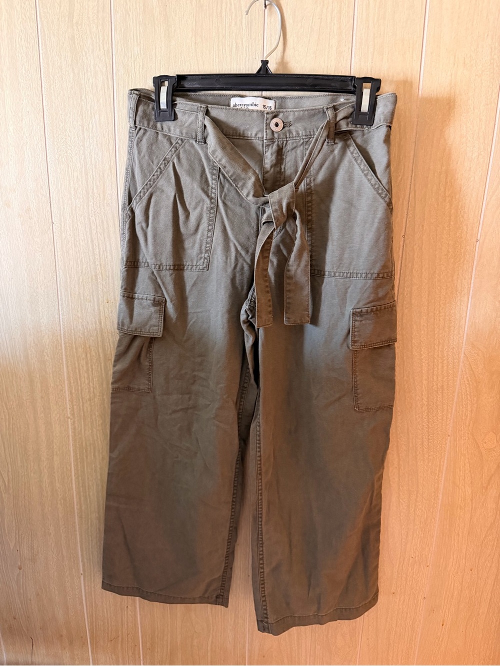 Abercrombie & Fitch kids Olive Cargo Pants